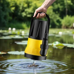 Wiltec Tauchpumpe mit Sensor 900 W, Tiefbrunnenpumpe mit 2 Modi, leistungsstarke Wasserpumpe 15000 l/h, Brunnenpumpe 10 m Förderhöhe & 7 m Tiefe