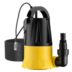 Wiltec Tauchpumpe mit Sensor 400 W, Tiefbrunnenpumpe mit 2 Modi, leistungsstarke Wasserpumpe 7300 l/h, Brunnenpumpe 7 m Förderhöhe & 7 m Tiefe