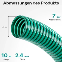Wiltec Teichschlauch 10m, flexibel, 20mm (3/4