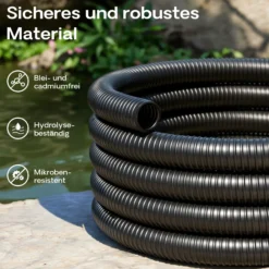 Wiltec Teichschlauch 5m Spiralschlauch 40mm (1 1/2