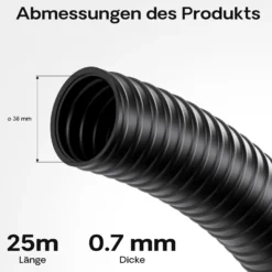 Wiltec Teichschlauch 25m Spiralschlauch 38mm (1 1/2
