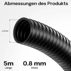 Wiltec Teichschlauch 5m Spiralschlauch 50 mm (2