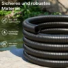 Wiltec Teichschlauch 50m Spiralschlauch 38mm (1 1/2") schwarz, lichtundurchlässig, extrem biegsam Saugschlauch Druckschlauch