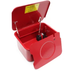 Wiltec Teilewaschgerät 13L aus Stahl 470x360x250mm Teilereiniger mit Pumpe inkl Kleinteilewanne Teilewaschbecken Teilewäscher Waschbecken