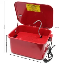 Wiltec Teilewaschgerät 13L aus Stahl 470x360x250mm Teilereiniger mit Pumpe inkl Kleinteilewanne Teilewaschbecken Teilewäscher Waschbecken