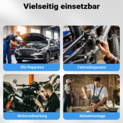 Wiltec 108-teiliger Steckschlüsselsatz Ratschenkasten mit 1/2