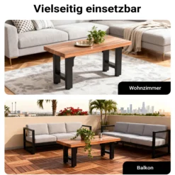 Wiltec Tischbeine aus lackiertem Stahl 2er Set 64x40cm Vierkantrohre pulverbeschichtet Tischkufen Tischgestell Tischuntergestell