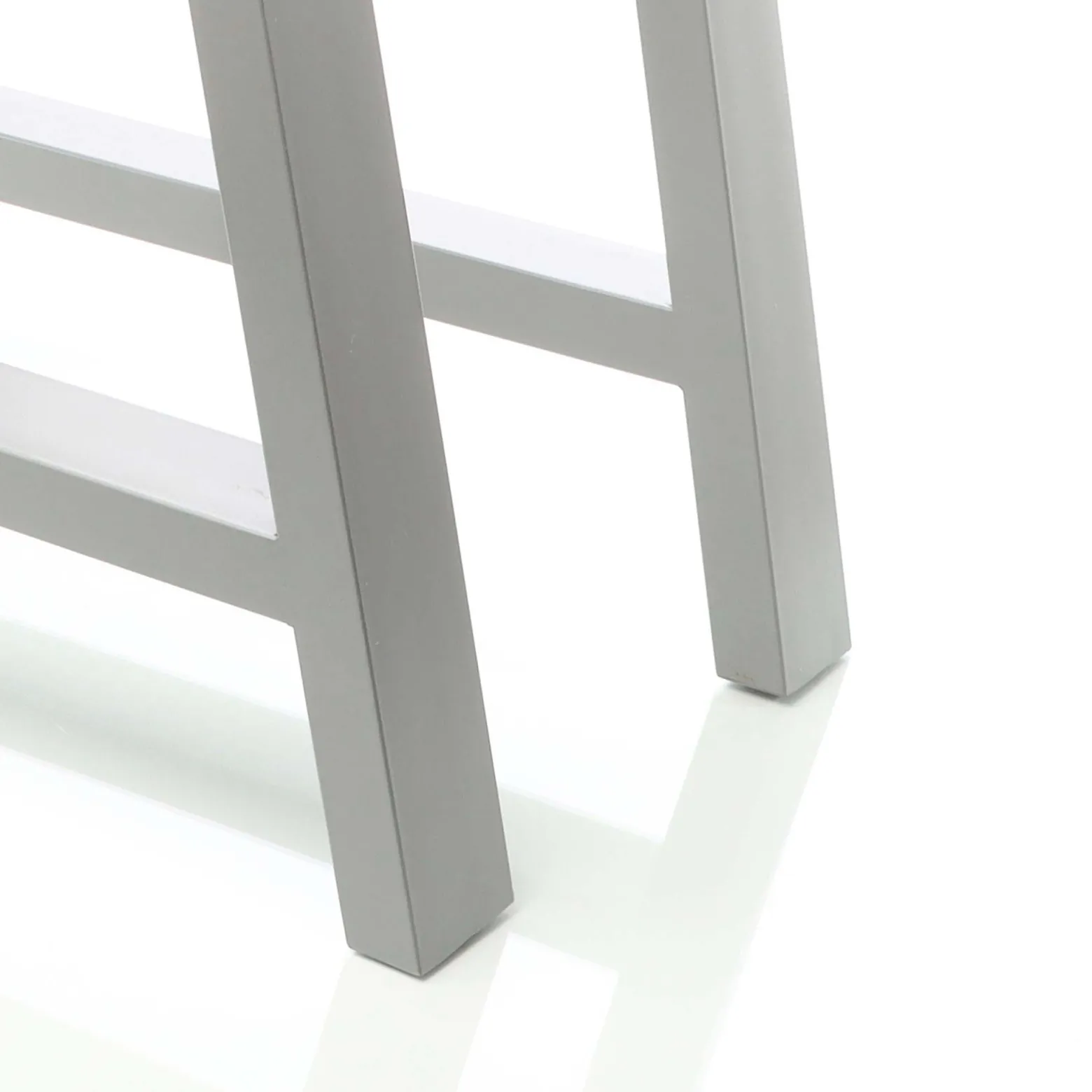 Wiltec Tischbeine 2er Set aus Stahl 70x72cm Grau in A-Form Industrial Vierkantrohr Tischkufen Tischgestell Tischuntergestell Möbelkufen