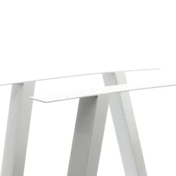Wiltec Tischbeine 2er Set aus Stahl 70x72cm Grau in A-Form Industrial Vierkantrohr Tischkufen Tischgestell Tischuntergestell Möbelkufen