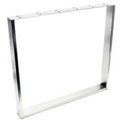 Wiltec Tischgestell aus Edelstahl 80x8x73cm Tischbein für drinnen und draußen Tischuntergestell Tischkufe Kufengestell