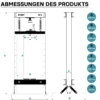 Wiltec 12T Profi Werkstattpresse 410 mm, Hydraulikpresse aus Stahl, Rahmenpresse mit 670 mm Hubhöhe, Lagerpresse zum Pressen, Stempeln und Umformen
