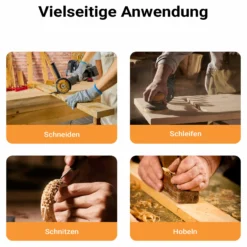 Wiltec Tragbare Hobelbank 45,5x28x7 cm & Schraubstock Mini-Werkbank aus Buchenholz Mobil Tragbar für Klemmen Hobeln