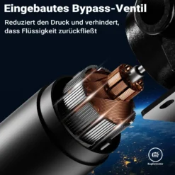 Wiltec Transferpumpe 12 V, 75 W Kraftstoffpumpe 14 l/min, Förderpumpe für Diesel/ Benzin, Kraftstoffförderpumpe 4200 U/min