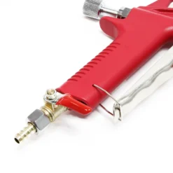Wiltec Trichterpistole 6 L mit 3 Düsen 4,5 mm, 6 mm, 8 mm, Spritzpistole Sprühpistole mit Druckluft zum Verputzen für Lehmputz, Quarzstand usw.