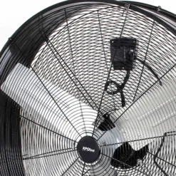 Wiltec Trommelventilator 90 cm 360 W Bodenventilator mit Kabel und Räder, 3 Geschwindigkeitsstufen, Windmaschine