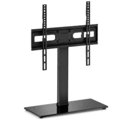 Wiltec TV Ständer für 37"-75", Fernseherständer bis 40 kg, schwenkbare Fernsehhalterung max. VESA 600 x 400, freistehender Bodenständer ohne Bohren
