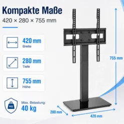 Wiltec TV Ständer für 37