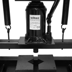 Wiltec 30T Werkstattpresse schwarz, 500 mm, Hydraulikpresse aus Stahl, Rahmenpresse, Lagerpresse zum Pressen, Stempeln, Umformen