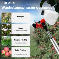 Wiltec ULVA+ Sprühgerät batteriebetrieben, Drucksprühgerät 125 x 23 cm, Pflanzensprüher mit 3 Düsen 45-115 ml/min, Unkrautspritze für Garten