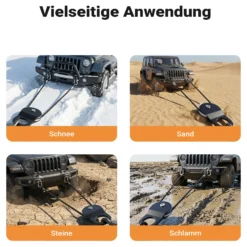 Wiltec Umlenkrolle für Seilwinde mit 10 t Zuglast, Lenkrolle zur Umleitung des Seilzugs, Seilrolle für Flaschenzug mit Verdrehschutz