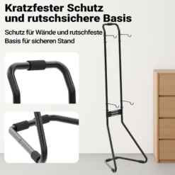 Wiltec Universal Fahrradständer für 2 Fahrräder 66,5 x 55,8 x 219 cm, Fahrradhalter freistehend, höhenverstellbarer Fahrrad Abstellständer