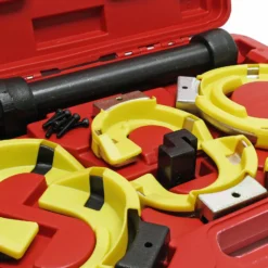 Wiltec Universal Federspanner Set für MacPherson Federbeine, Spannkraft ca. 1000 kg, Feder Montage für viele Automarken, Tuning Satz