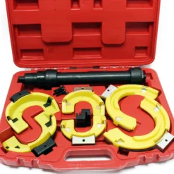 Wiltec Universal Federspanner Set für MacPherson Federbeine, Spannkraft ca. 1000 kg, Feder Montage für viele Automarken, Tuning Satz