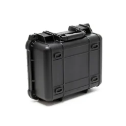 Wiltec Universalkoffer 27x24,6x12,4 cm schwarz, Schutzkoffer wasserdicht mit Druckausgleichsventil & anpassbaren Schaumstoffmatten