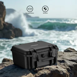 Wiltec Universalkoffer 36,2 x 31 x 17,5 cm, wasserdichter Transportkoffer, Schutzkoffer aus PP, Koffer mit Würfelschaumstoff individuell anpassbar