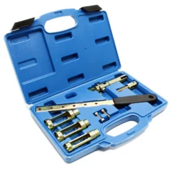 Wiltec Universal Ventilfederspanner Set 8-teilig, Ventilfederpresse für 8V, 12V, 16V Motoren, Ventilfeder Montage, Ventilschaftdichtung wechseln