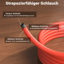 Wiltec Unkrautbrenner mit Piezo Zünder bis 1850°C Gasbrenner mit 120 kW, Abflammgerät für Unkraut, Dachbrenner mit 5 m Schlauch