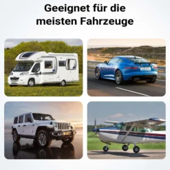 Wiltec Unterlegkeile für Anhänger 2 Stück bis 2 t, Bremskeile Wohnmobil 166 x 75 x 94 mm, Unterlegkeile Auto rutschfest für Pkw und Wohnwagen
