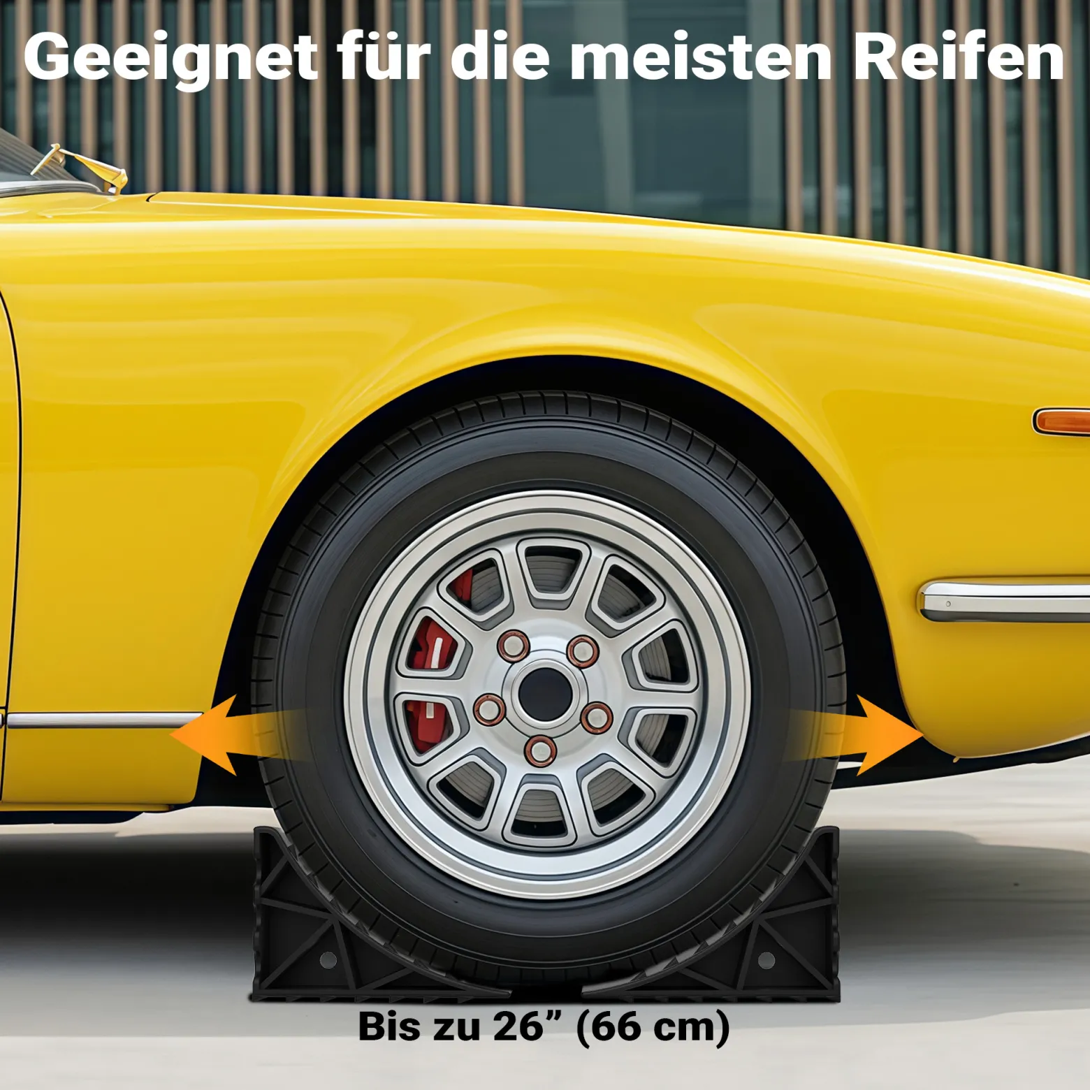 Wiltec Unterlegkeile für Anhänger 2 Stück bis 2 t, Bremskeile Wohnmobil 14,8 x 8,9 x 9,8 cm, Unterlegkeile Auto rutschfest aus HDPE für Pkw und Wohnwagen