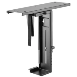 Wiltec Untertisch PC-Halterung mit Gleitschiene 360° Schwenkbar für Computer-Gehäuse bis 10kg
