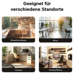 Wiltec Untertisch PC-Halterung Stufenlos Verstellbar 360° Schwenkbar für Computer-Gehäuse bis 10kg