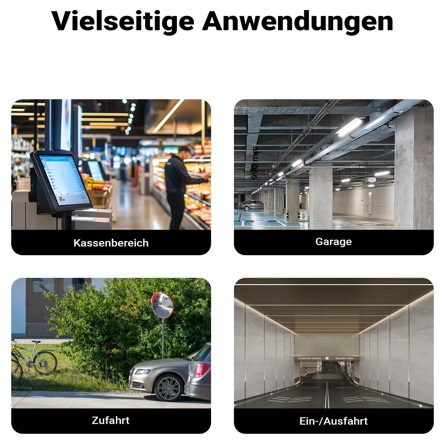 Wiltec Verkehrsspiegel 80 cm konvex mit Schutzhaube, runder Sicherheitsspiegel mit 160-160° Sichtfeld, Konvexspiegel aus Polycarbonat, Überwachungsspiegel für Ausfahrten inkl. Montagematerial