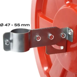 Wiltec Verkehrsspiegel 60 cm konvex mit Schutzhaube, runder Sicherheitsspiegel mit 160° Sichtfeld, Konvexspiegel aus Polycarbonat, Überwachungsspiegel für Ausfahrten inkl. Montagematerial