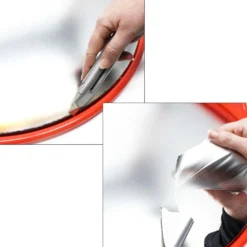 Wiltec Verkehrsspiegel 45 cm konvex, runder Sicherheitsspiegel mit 160-160° Sichtfeld, Konvexspiegel aus Polycarbonat, Überwachungsspiegel für Ausfahrten inkl. Montagematerial