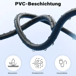 Wiltec Verlängerungskabel 3 m 7-polig auf 13-polig, Anhängerkabel PVC, robustes Elektrokabel mit Stecker & Buchse, Verlängerungskabel für Anhänger und Wohnwagen
