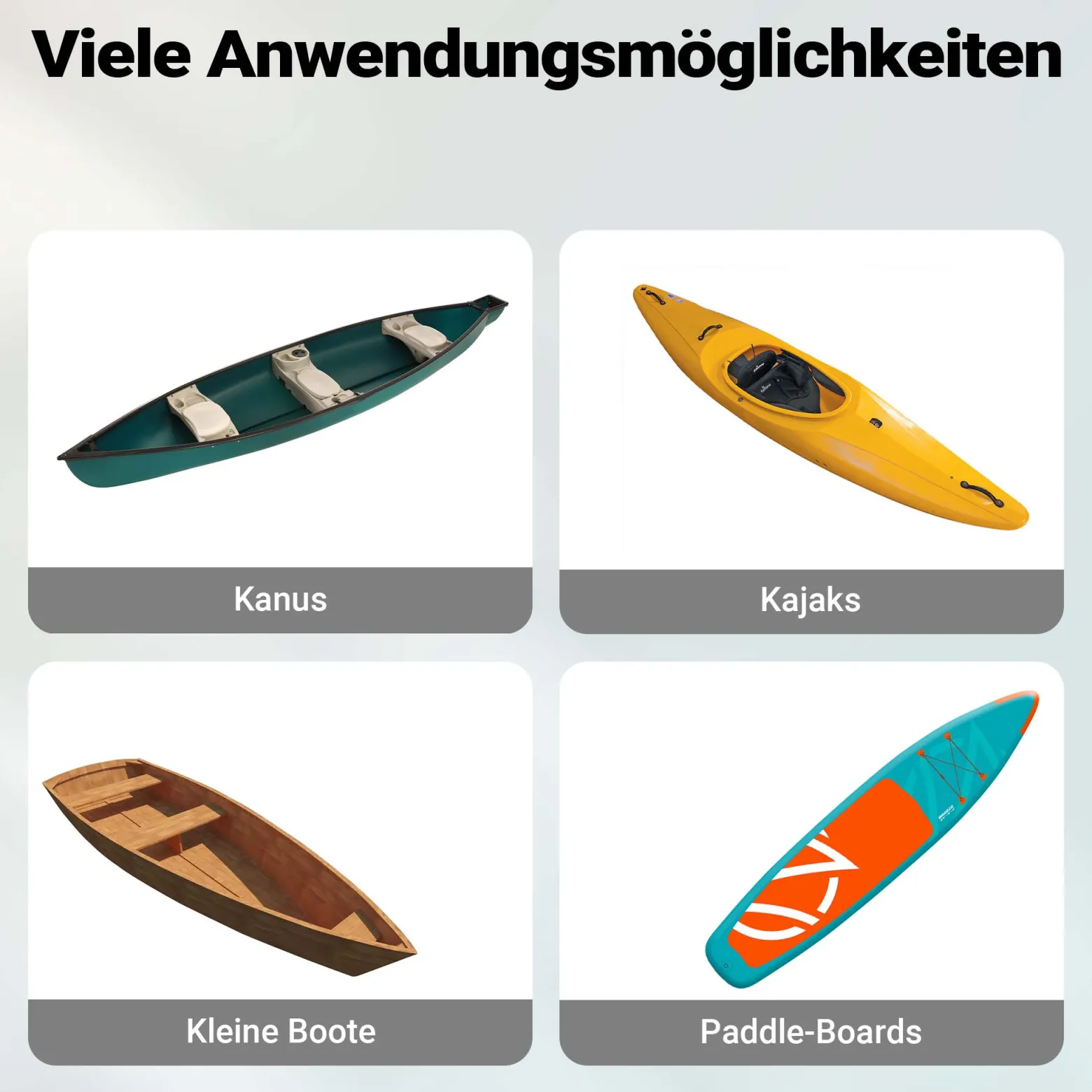 Wiltec verstellbarer Alu Kanuwagen bis 90 kg, Transportwagen für Boote, Kanus und Kajaks, SUP-Trolley mit Polstern, ⌀31 cm PU-Räder & Gurtbändern, SUP-Wagen mit verstellbarer Auflagebreite