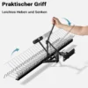 Wiltec Vertikutierer 120 cm für Aufsitzmäher, Rasenlüfter mit Stahlfedern für Rasentraktor, Rasenvertikutierer zum Rasen lüften und als Moosentferner