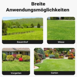 Wiltec Vertikutierer 183 cm für Aufsitzmäher, Rasenlüfter mit 24 Spiralfedern, Rasenvertikutierer zum Rasen lüften, Vertikutierrechen als Entmooser