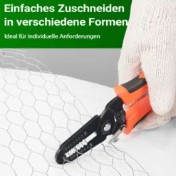 Wiltec Volierendraht 25 x 1 m, Hasendraht mit 25 mm Maschenweite, Sechseckgeflecht Stahl verzinkt, wetterfester Hühnerdraht für Gehege