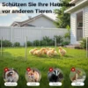 Wiltec Volierendraht 1 x 5 m, Hasendraht mit 6,3 mm Maschenweite viereckig, Kaninchendraht Stahl verzinkt, wetterfester Hühnerdraht für Gehege