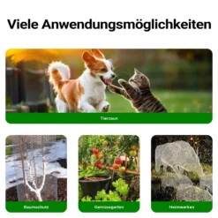 Wiltec Volierendraht 25 x 1 m, Hasendraht mit 13 mm Maschenweite, Sechseckgeflecht Stahl verzinkt, wetterfester Hühnerdraht für Gehege