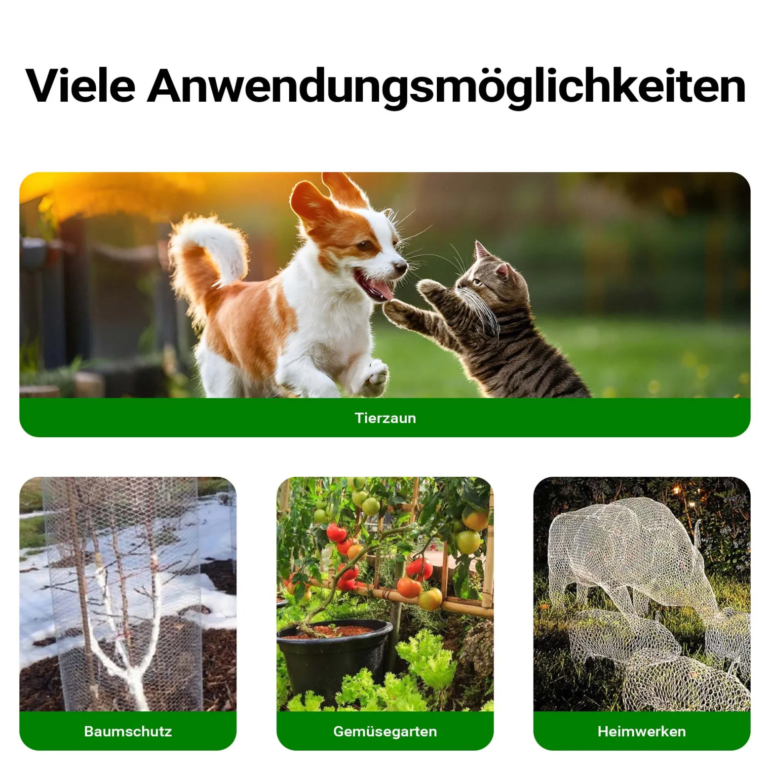 Wiltec Volierendraht 5 x 1 m, Hasendraht mit 25 mm Maschenweite, Sechseckgeflecht Stahl verzinkt, wetterfester Hühnerdraht für Gehege