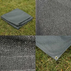 Wiltec Vorzeltteppich 500x250cm Outdoor Teppich aus HDPE Campingteppich Zeltteppich Vorzelt Camping Markisenteppich