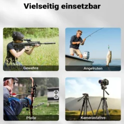 Wiltec Waffen Köcher wasserdicht korrosionssicher 1200 x 320 x 320 mm, Waffenbehälter aus Polypropylen, Röhrenköcher für Gewehre, Pfeile, Angelruten und Stative