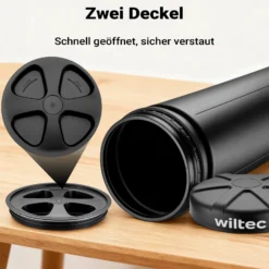 Wiltec Waffen Köcher wasserdicht korrosionssicher 1200 x 320 x 320 mm, Waffenbehälter aus Polypropylen, Röhrenköcher für Gewehre, Pfeile, Angelruten und Stative