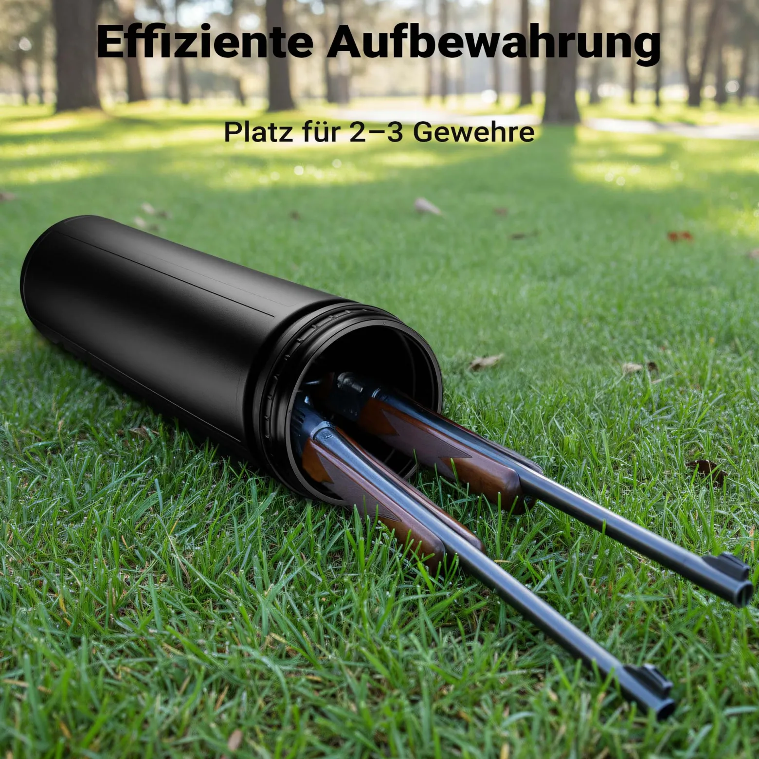 Wiltec Waffen Köcher wasserdicht korrosionssicher 1200 x 320 x 320 mm, Waffenbehälter aus Polypropylen, Röhrenköcher für Gewehre, Pfeile, Angelruten und Stative